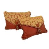 Pair of  Decorative Throw Pillows - 15 x 11
