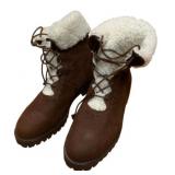Cole Haan Natural Shearling Lined Suede Boots