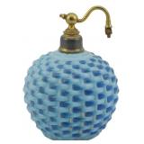 Vintage Opalescent Glass Perfume Bottle 5.5"