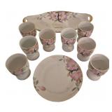 10 Pcs Noritake Azalea Pattern Porcelain