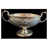 Sheffield Plated Trophy Bowl 6"x14.5"