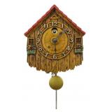 Mini Lux Wall Clock w/ Key & Pendulum 6x3