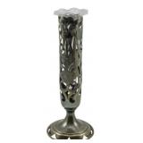 Gorham Sterling Vase with Glass Insert 9.5"