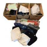 3 Baskets of Assorted Pants - mostly Mediums