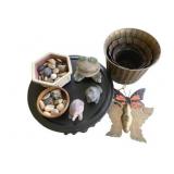 Lot of Assorted Items - Planters, Trays & More