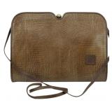 Anne Klein Lizard Embossed Leather Crossbody