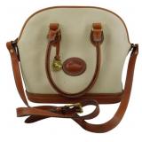Dooney & Bourke Cream AWL Domed Zip Satchel