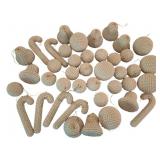 Large Group of Pearled Christmas Ornaments