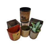 Vtg Trashcans & Waste Baskets Collection of 7
