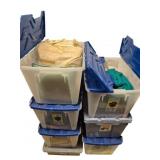 4-7 Totes of Linen, Clothes & Fabric