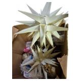 Box Lot of Moravian Star Ornaments