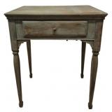 Antique Painted Wood Sewing Table 31"x26"x18"