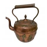 Copper/Brass Tea Kettle - 11 x 11 x 8
