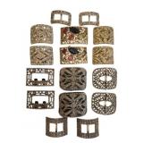 Vintage Decorative Shoe Buckle Group