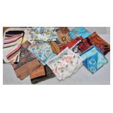 Lot of Assorted Colorful Fashion Silk Scarves