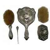 Assorted Unmarked Metal Beauty Items