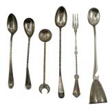 Assorted Unmarked Silver Plate Utensils