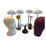 Lot of Wig/Hat Stands 14"