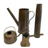 Collection of copper pot metal pieces