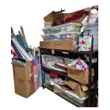 Shelf w/ Contents Christmas Wrappings