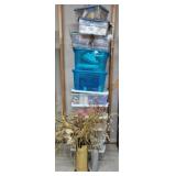 Group Lot Christmas Wrappings & Vases