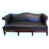 Hancock & Moore Leather Camelback Sofa