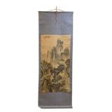 Shan Shui Ink & Color on Paper Hanging Scroll