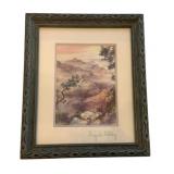 Margaret Critchley Signed Artwork in Frame