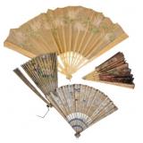 Vtg Decorative Paper Hand Fans