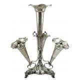 Vintage Silver Plate Epergne 15.5"