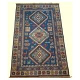 Vtg Caucasian Style Wool Rug 70"x43"