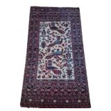 Hand-Knotted Persian Style Rug w/ Peacocks