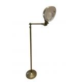 Adjustable Brass Reading Lamp 46.5" Tall