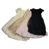 4 Assorted Vintage 3/4 Length Gowns