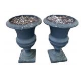 2 Plastic Urns - 27 x 18