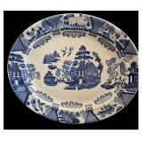 Johnson Bros Blue Willow Oval Platter