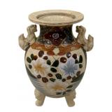 Japanese Satsuma-Style Porcelain Vase - 11 x 8