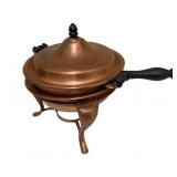 Copper Chaffing Dish on Stand