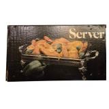 Silver Plate server in box
