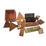 Group Vintage Games Dominoes Puzzles Etc