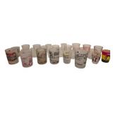Collection of 27 Vtg Novelty Shot Glasses