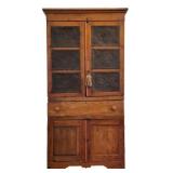 Antique Punched Tin Pie Safe 79"x38"x19"