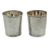 A.F. Warner Pr Sterling Silver Cups 3.5"