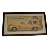 Framed Vtg Custom Cruiser Convertible Coupe