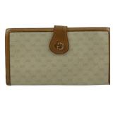 Vintage Gucci GG Monogram Wallet 4.5"x7.5"
