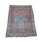 Antique Caucasian Prayer Rug 56"x43"