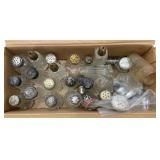 Vintage Glass Salt & Pepper Shakers Lot