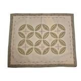 Cathedral Windows Quilt w/ Floral Border