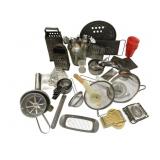Vtg Kitchenware Graters Strainers & Utensils