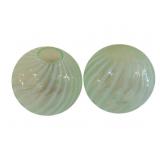 2 Opalescent Optic Swirl Ball Shades